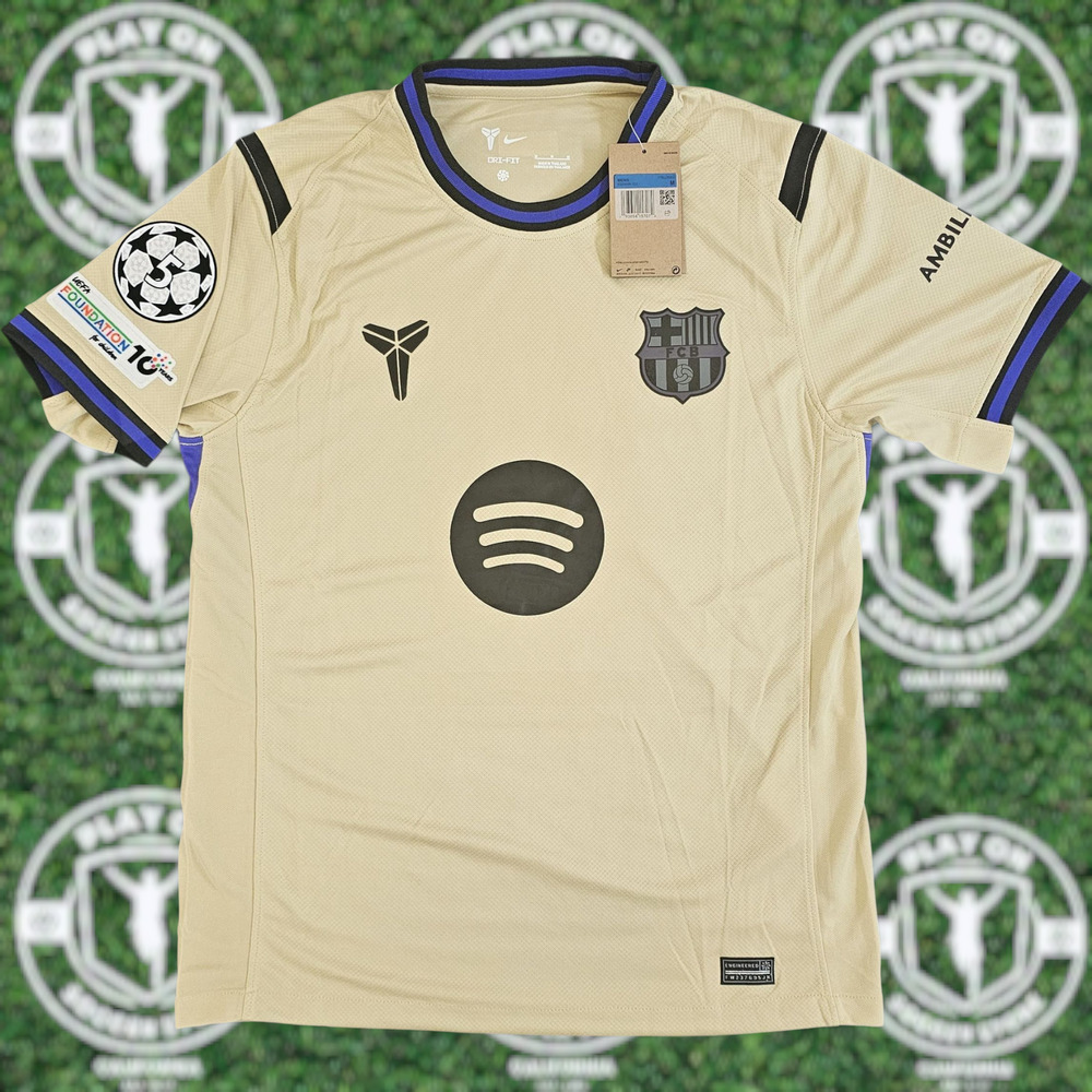 Men's Barcelona 25/26 Away Fan Version Lamine Yamal Jersey